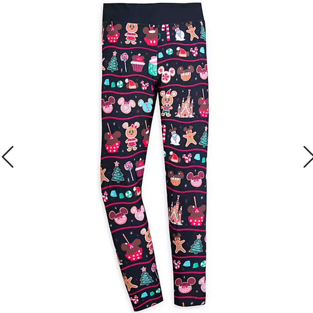 Mickey & Minnie Mouse Holiday Gingerbread Leggings